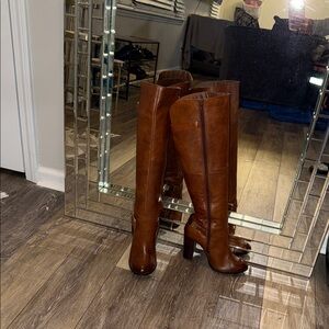 Aldo Brown Heeled Boots